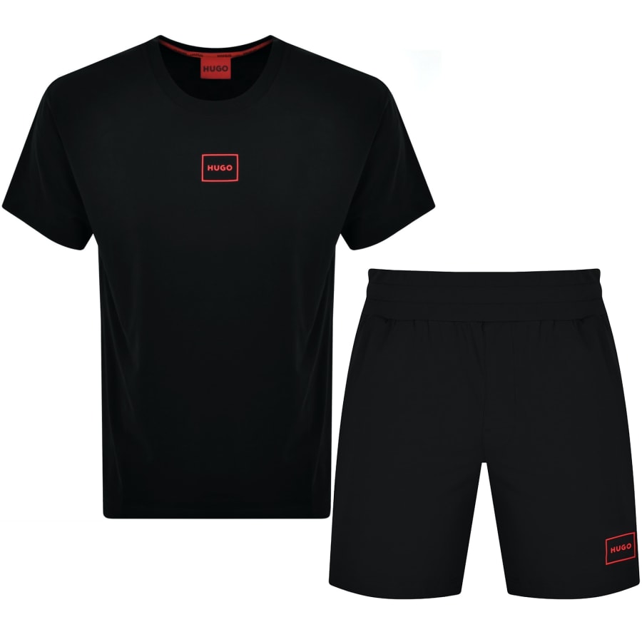 HUGO Laze Short Set Black Mainline Menswear Canada